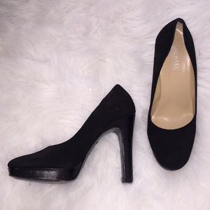 Black Suede Michael Kors Pumps